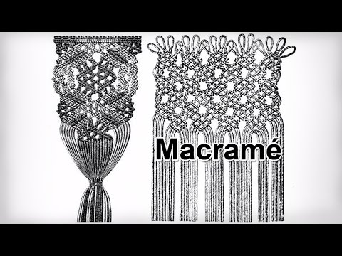 Macramé Pattern Book Includes Over 70 Knots and Small Repeat Patterns Plus Projects