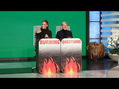 Jennifer Lopez Answers Ellen's 'Burning Questions'