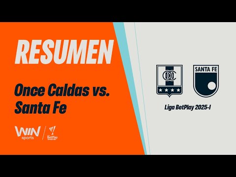 Once Caldas 1 - Independiente Santa Fe 2
