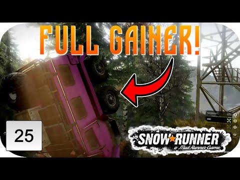 SNOWRUNNER LET'S PLAY GAMEPLAY PART 25 | FULL GAINER