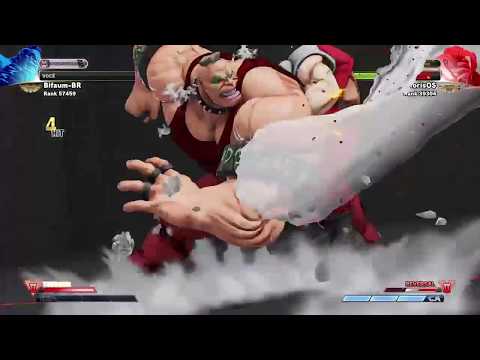 STREET FIGHTER V ARCADE EDITION - Abigail (GOLD)  VS Nash (SUPER GOLD)