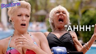 Tonya Pushes Madge in the Pool | Benidorm