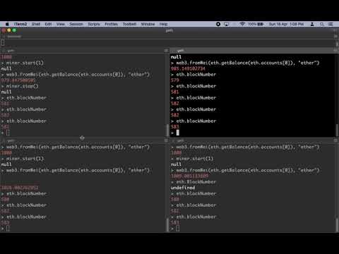 Ethereum geth Setup Demo