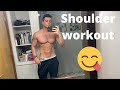 SHOULDER WORKOUT with a little flexing ;)