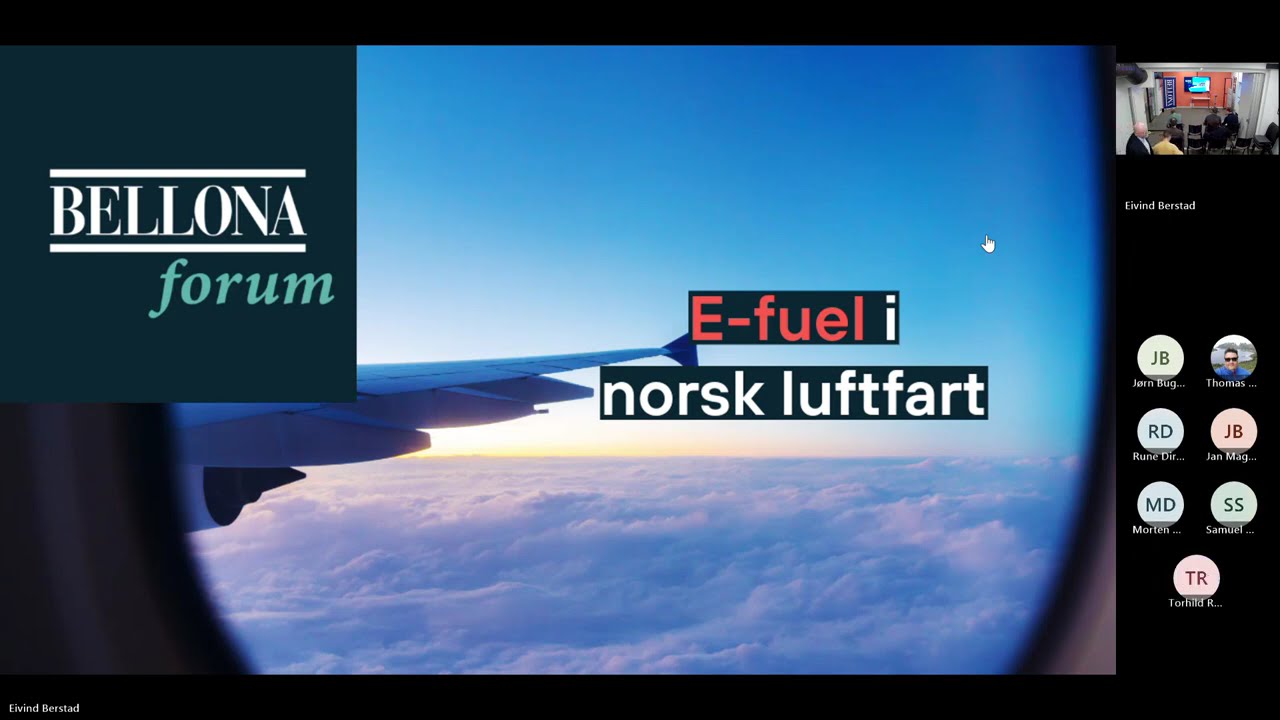 Bellonaforum 23 april 2026: E-fuel i norsk luftfart