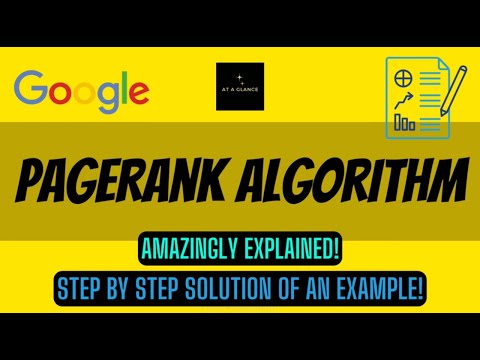 Pagerank Algorithm Solved Example Link Analysis Big Data Analytics Tutorial Bigdata