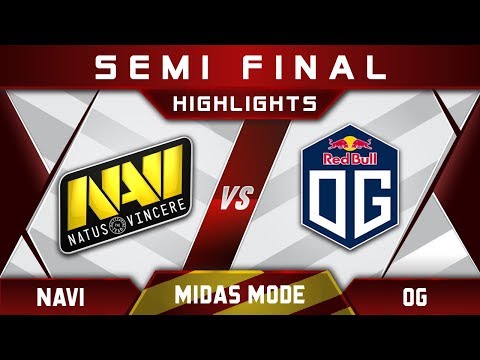 NaVi vs OG Semi Final Midas Mode 2017 Highlights Dota 2