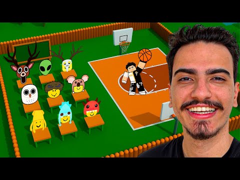 I CREATED A SCHOOL IN 99 NIGHTS IN THE FOREST 🏫✏️