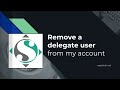 Remove a delegate user from my SaaSTech Servers account - KB 19326