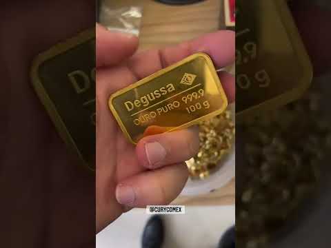 BARRA DE OURO 24k BANESPA - Análise realizada no espectômetro.