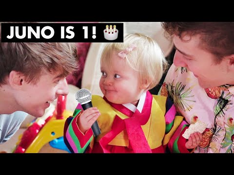 Juno's 1st Birthday!!🎂 Baby Hanbok and Korean Style Party for the FIRST TIME!! ~ Cuteness Overload ~