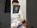 Daddy pranked his baby 🥰🥰😂powerful of mommy’s face