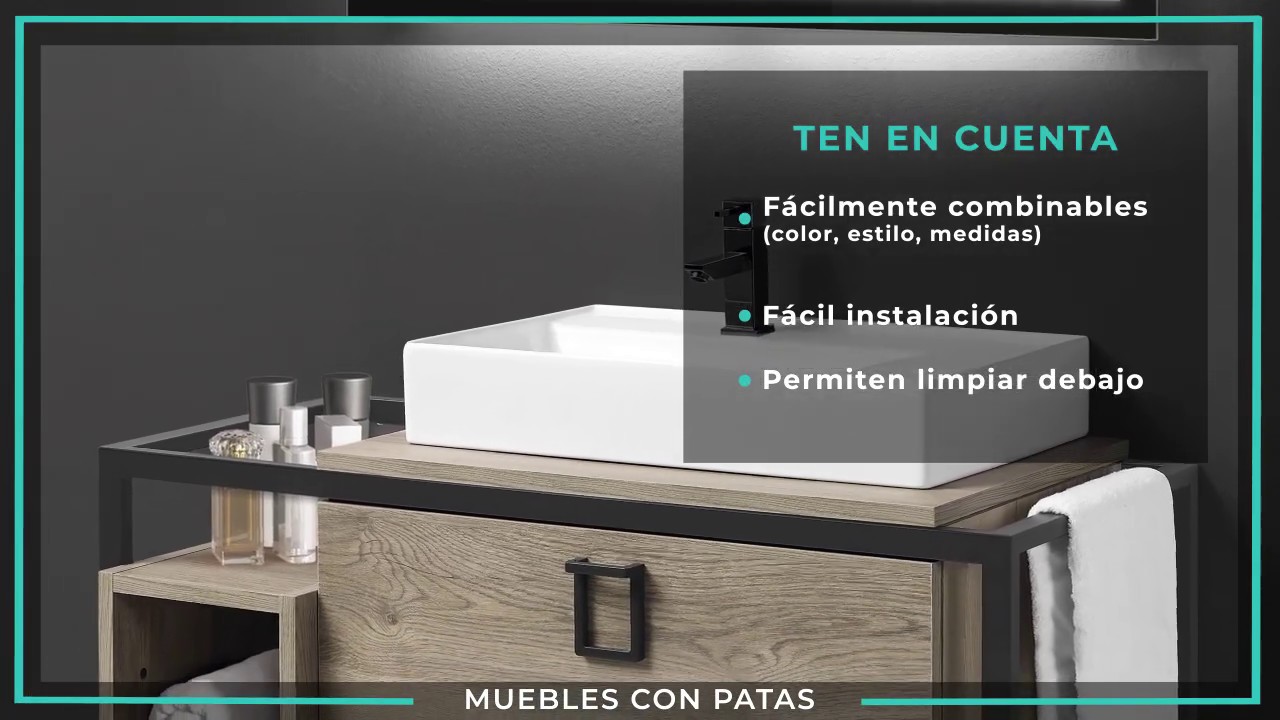 ¿buscando mueble con patas para el baño