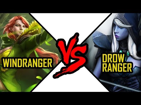 Dota 2 Windranger vs Drow Ranger arena battle Lyralei vs Traxex WR DR fight #8