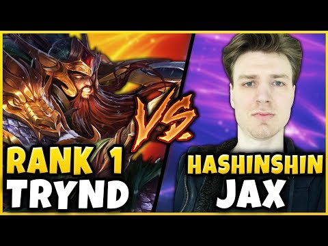 #1 TRYNDAMERE WORLD MURDERS HASHINSHIN IN HIGH-ELO (WORST JAX WORLD) - League of Legends
