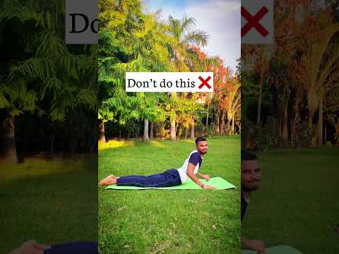 How to do Cobra Pose? 🧘‍♂️😊 #shorts #trendingshorts #cobrapose #yoga