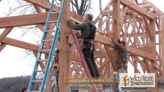 preview picture of video 'Wild Rose Timberworks Decorah Trout Hatchery Frame Raising'
