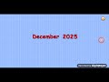 December 2025 Starfall Calendar