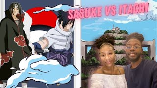 MY WIFES FIRST TIME WATCHING SASUKE vs. ITACHI - Full Fight | REACTION | EP 9