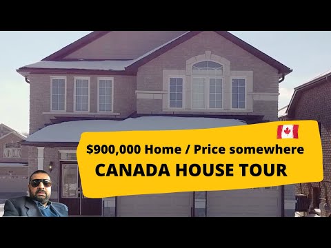 Canadian Houses| Inside a $900,000 House In Canada | Urdu | Hindi |House in Peterborough, ONTARIO 🇨🇦