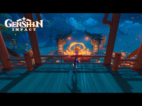 Liyue During Lantern Rite 1 Hour + Genshin Chill OST 🎧