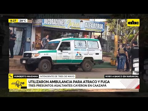 Tres detenidos por millonario asalto en Naranjal: usaron una ambulancia para huir