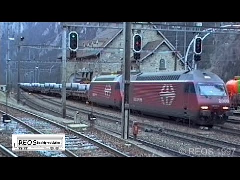 1997 [SDw] 2/4 BEST Classic Gotthard on YT, Amazing Re 6/6 & Re 460 SUPERB action in Summer & Winter