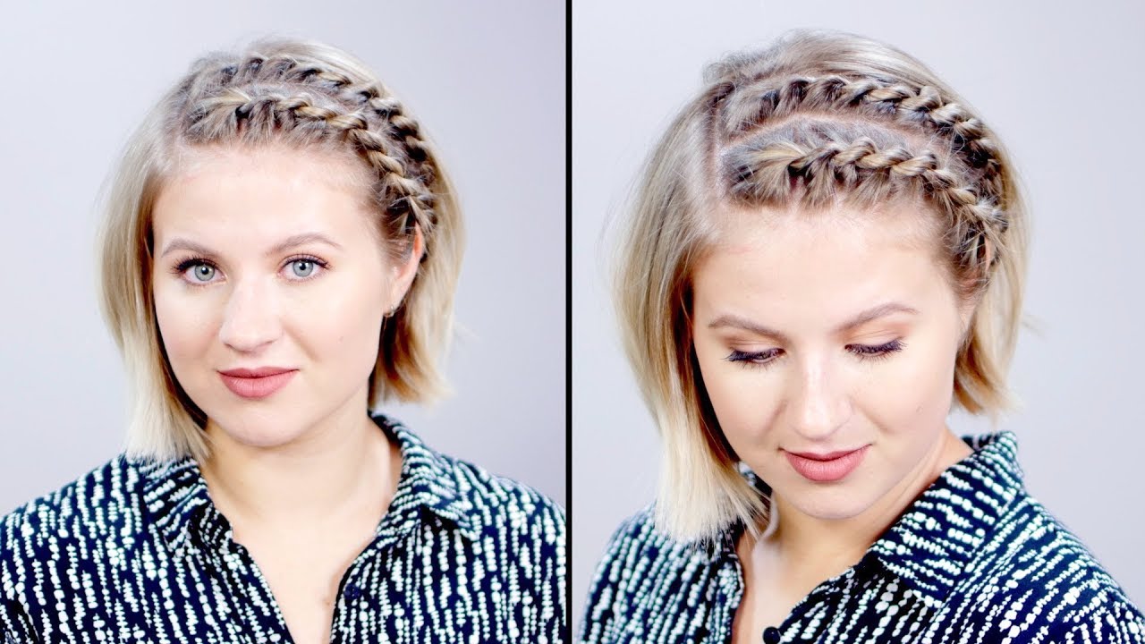 Hairstyle Of The Day: SUPER EASY Rope Braid Twists Short Hairstyle | Milabu