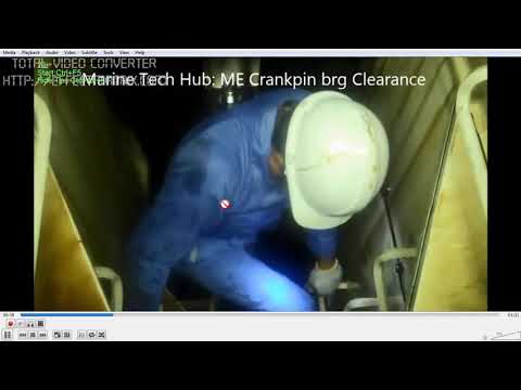 Main Engine Crank Pin Bearing Clearance