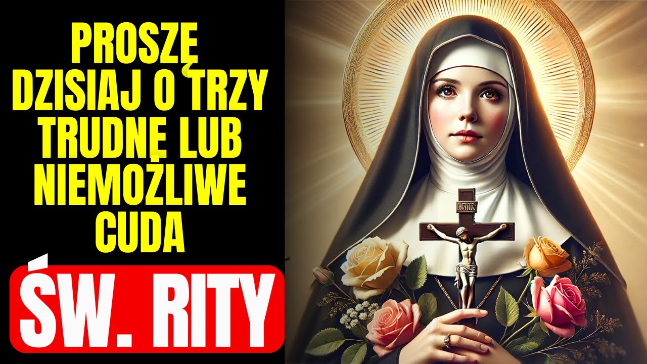 POTĘŻNA MODLITWA O OTRZYMANIE PILNEGO CUDU - ŚWIĘTA RITA Z CASCII