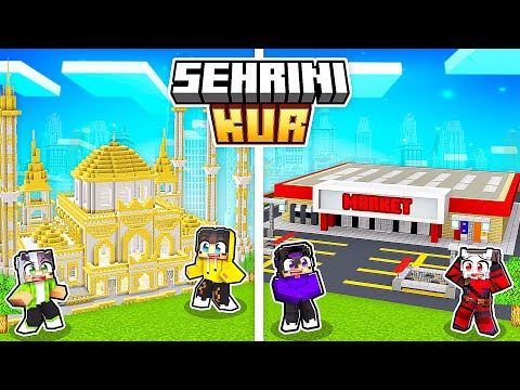 We Built a Mosque and Opened a Supermarket in Our City! 🕌🛒 | Minecraft #BuildYourCity 5