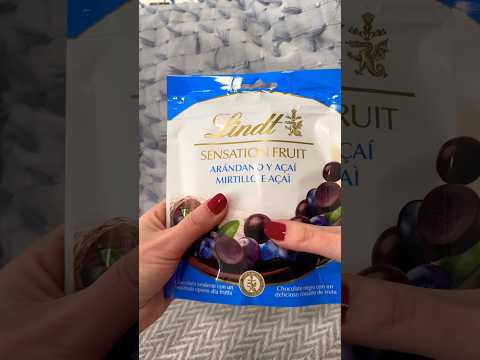 Lindt Sensation Fruit ASMR Unboxing #shorts #chocolate #fruit #yummy #sweet #candy