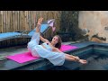 Morning Yoga By The Pool Soft Energy Flow