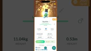 Shiny Lucky Event Squirtle 🎩 #pokemongo
