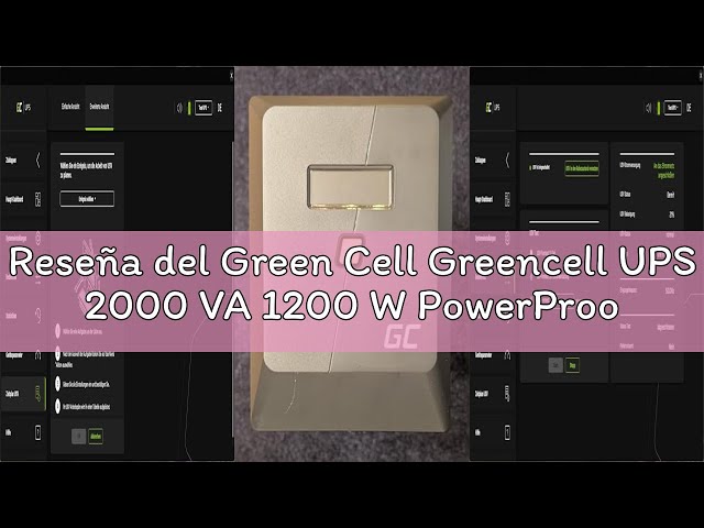 Vídeo relacionado con Green Cell PowerProof SAI UPS 1500VA 1050W con Pantalla LCD