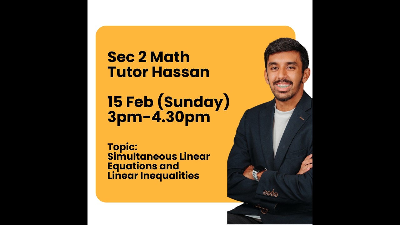 Sec 2 Math [WA1 Online Revision, AY2026]