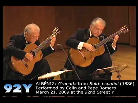 Los Romero: 50th Anniversary Concert at 92Y - ALBÉNIZ: Granada from Suite española (1886)