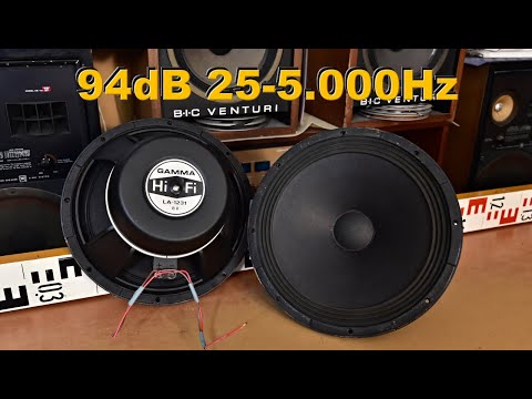 AlNiCo GAMMA HiFi LA-1231: Vintage Bass Speakers - Sound Test!