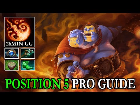 How to Hard Support Like a Pro Ogre Magi with 26Min GG 12kills Max Stun Cast Range 7.32 Dota 2