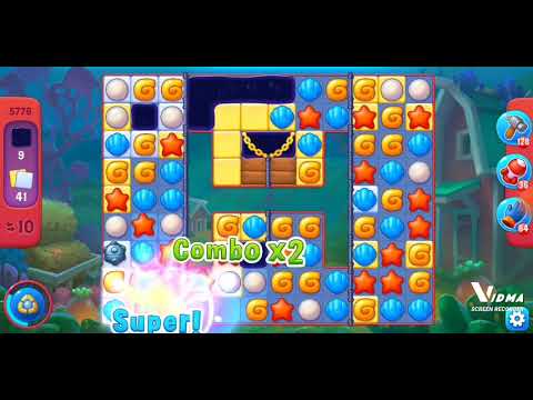 Fishdom. 5776 hard level no boosters and diamonds - 15 moves