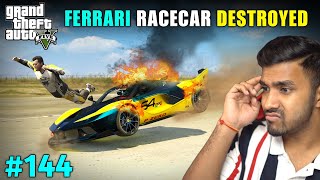 MY FERRARI RACECAR EXPLODE IN RACE  GTA V GAMEPLAY