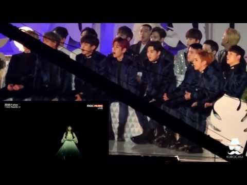 161119 EXO Reaction to GFRIENDs Yuju Navillera  on MMA 2016