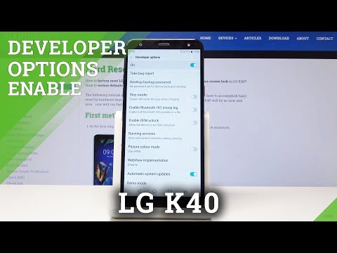 How to Activate Developer Options in LG K40 - Allow OEM Unlock