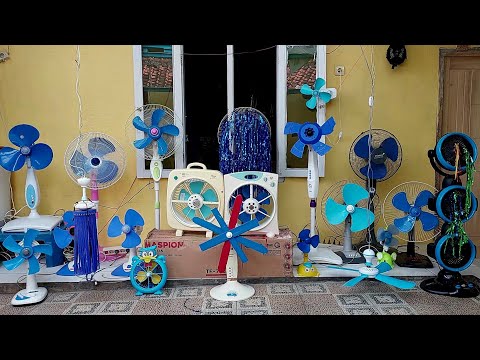 kipas angin / 21 blue fan collection@ondischannel5657