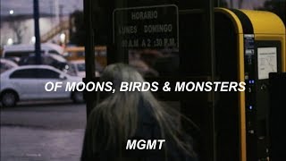 of moons birds &amp; monsters - mgmt [lyrics español]