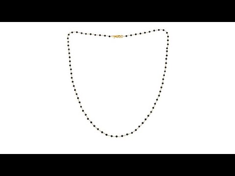 Bellezza 4.69ctw Black Spinel Faceted Bead Bronze 24" Li...