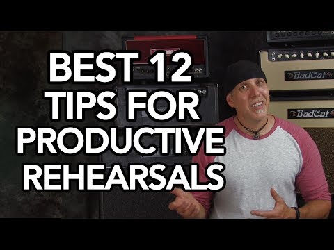 Best 12 tips for productive band rehearsals Music & Practice advice