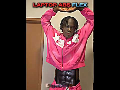 Laptop abs flex💀😂 #edit #troll #trollface