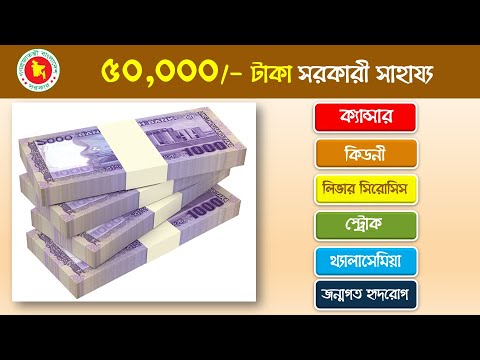 ক্যান্সার, কিডনি, লিভার সিরোসিস, স্ট্রোকে প্যারালাইজড, থ্যালাসেমিয়া ও জন্মগত হৃদরোগ ইত্যাদি দুরারোগ্য ব্যধিতে আক্রান্ত ব্যক্তিদের ৫০,০০০/- টাকা চিকিৎসা সহায়তার আবেদন যেভাবে করবেন