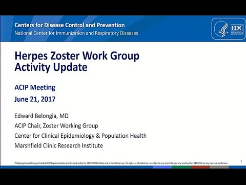 June 2017 ACIP Meeting - Herpes Zoster Vaccine